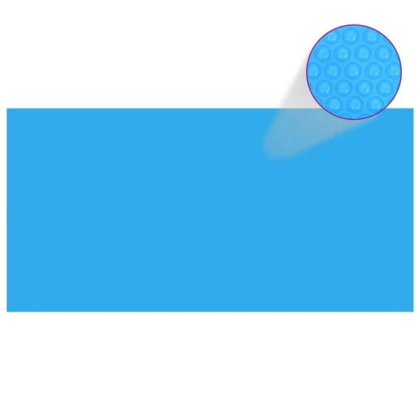 vidaXL Floating PE Solar Pool Film 177.2x22x86.6x22 Black and Blue