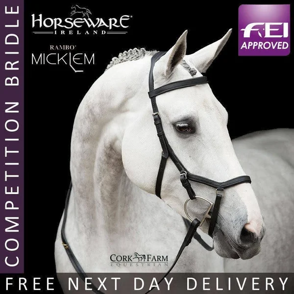 Rambo Micklem Competition Bridle - Black