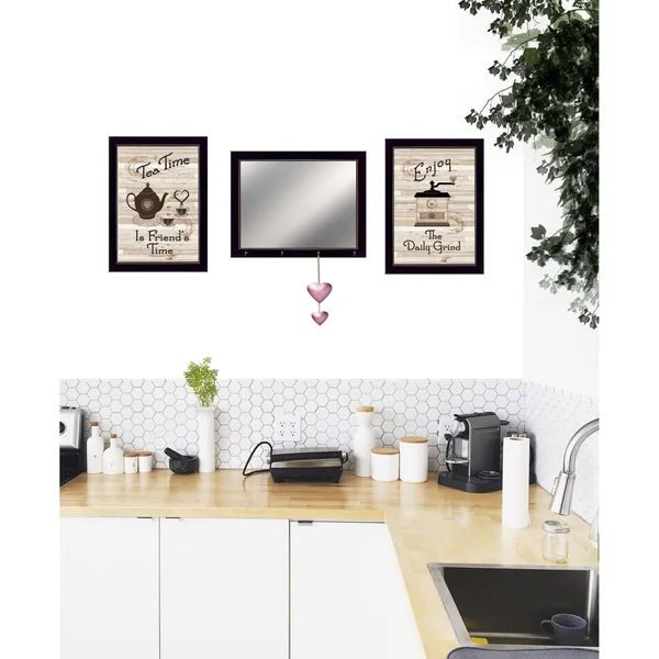 Enjoy Tea Time by Trendy Decor4U Printed Wall Art Wood Multi-Color
