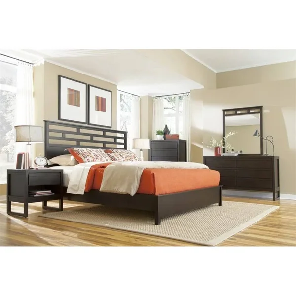 Progressive Furniture Athena Nightstand in Dark Chocolate - Progressive Furniture P109-43