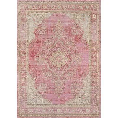 Dex Power Loom Pink Area Rug Mistana Rug Size: Rectangle 9&3x22 x 11&10x22