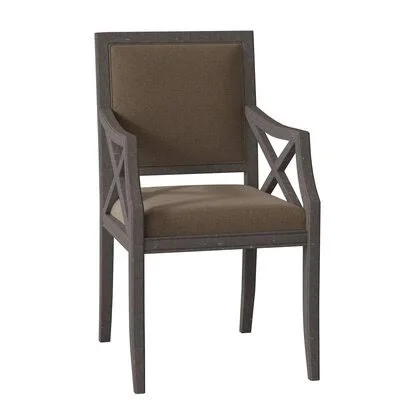 Brookfield Upholstered Arm Chair Fairfield Chair Body Fabric: 3162 Straw, Frame Color: Charcoal