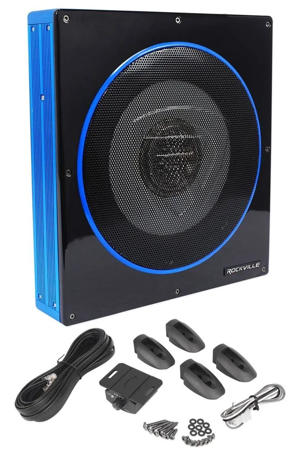 10x22 800W Slim Low Profile Powered Car Subwoofer Sub for 1987-2006 Jeep Wrangler