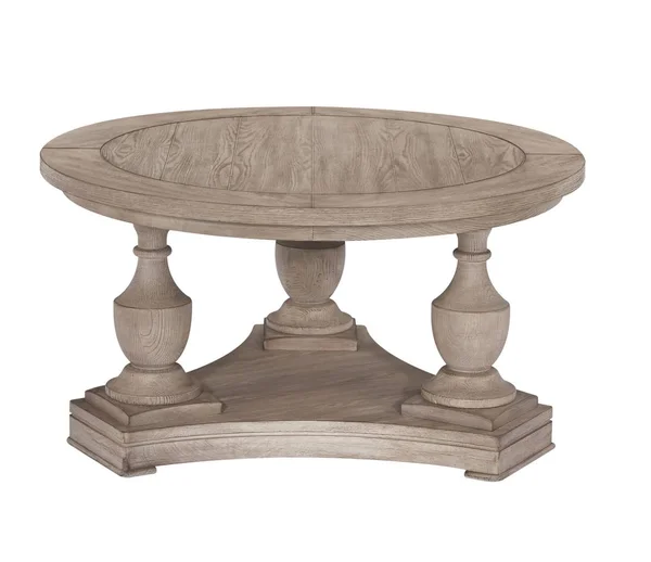 Bassett Mirror Laurel Sandy Pine Round Cocktail Table