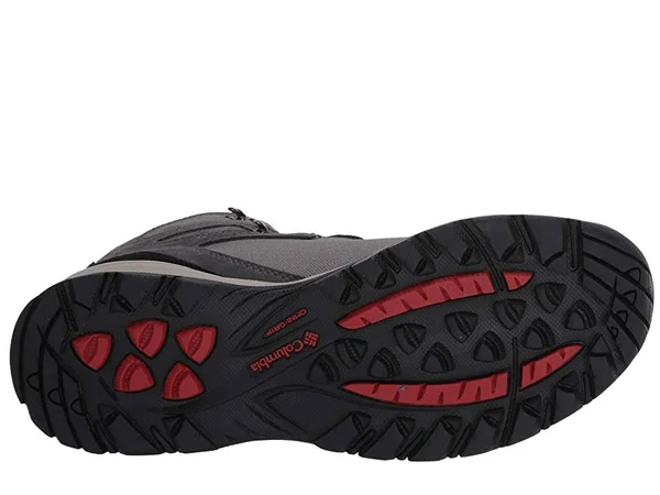 Columbia Men's Newton Ridge LT Waterproof Shoe - 12 - Titanium II, Rust Red