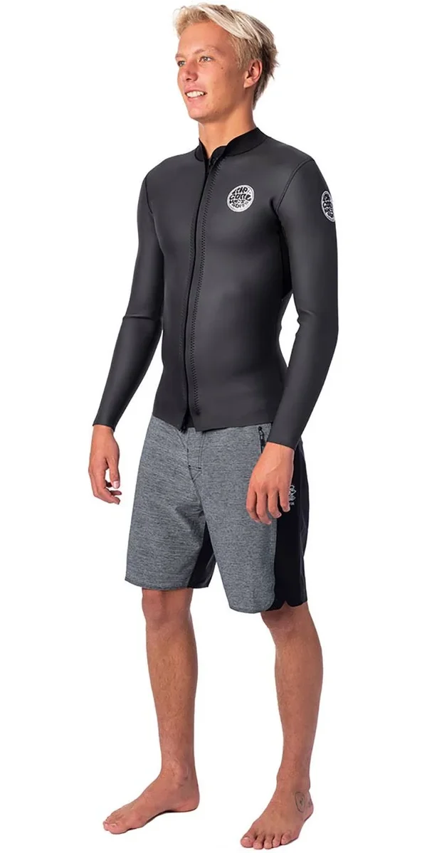 Rip Curl Mens 2021 Dawn Patrol Front Zip 1.5mm Neoprene Jacket