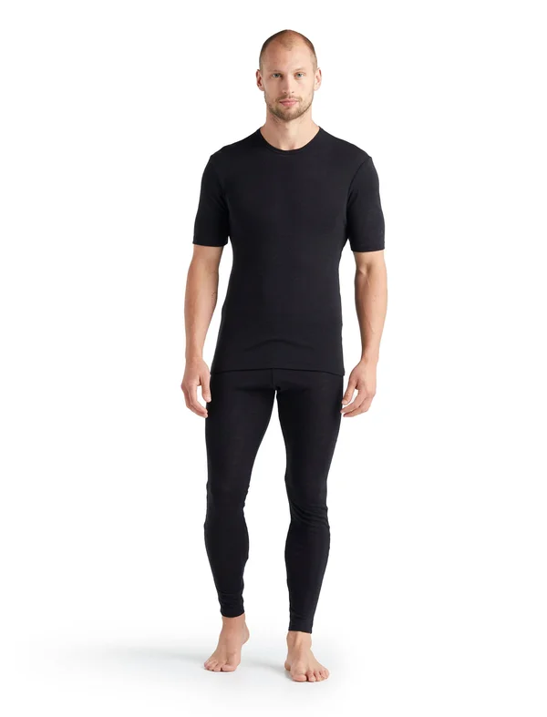 Icebreaker Men's 175 Everyday Short Sleeve Crewe Black M