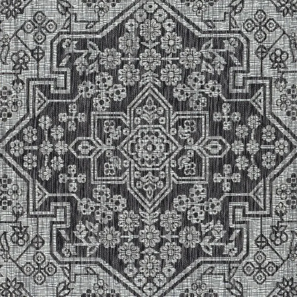 Tayse Veranda Vnd14 Indoor - Outdoor Area Rug Black, Size: 9 x 12 ft.