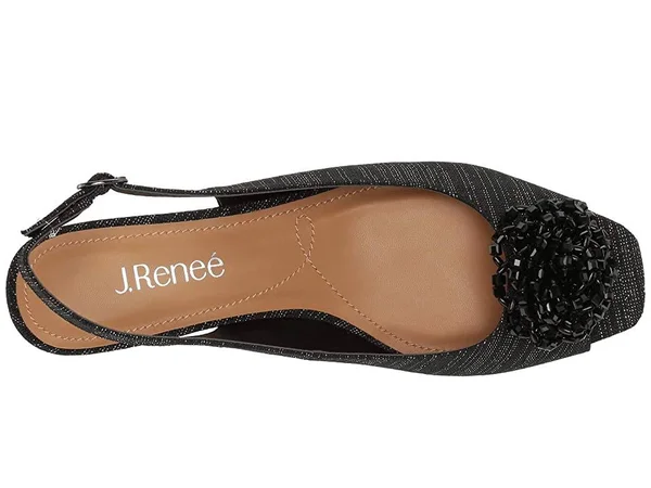 J. Renee Donalda Women's Shoes Black/Pewter : 7 W