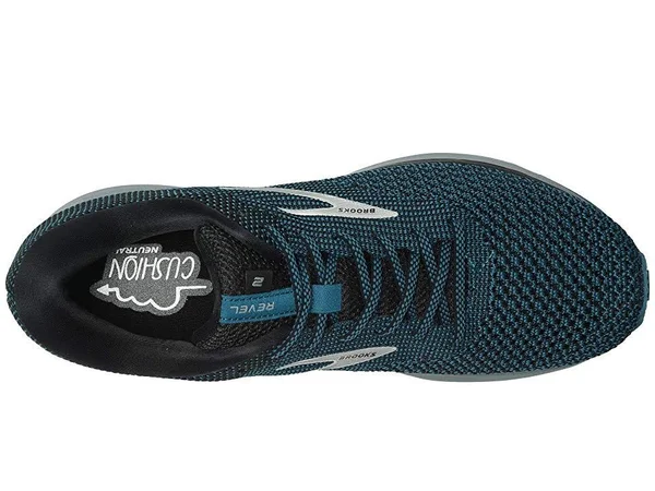 Brooks Revel 2 Black/Blue Men's Running Shoes, Size: 11.5