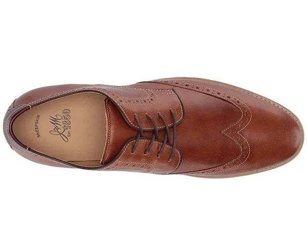 Ju0026M Collection Martell Wingtip Men's Shoes Tan : 8.5 D