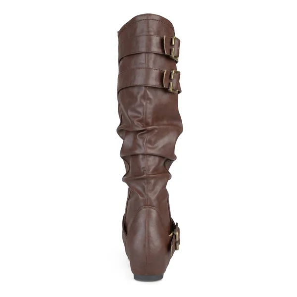 Journee Collection Women's Wide Calf Tiffany Boot - Taupe