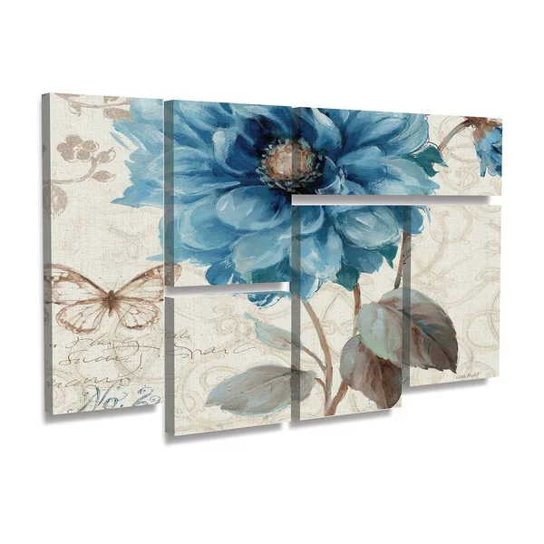Lisa Audit 'A Blue Note II' Multi Panel Art Set 6 Piece