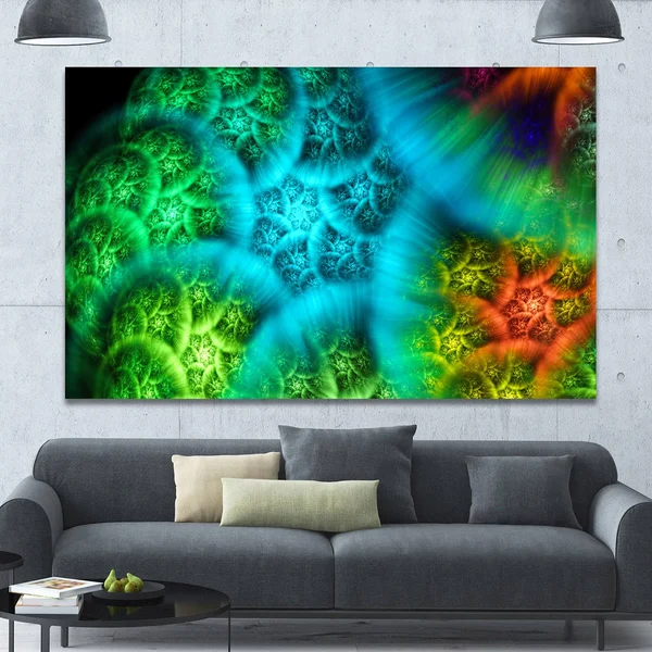 Design Art 'Biblical Sky with Green Clouds' Graphic Art on Wrapped Canvas