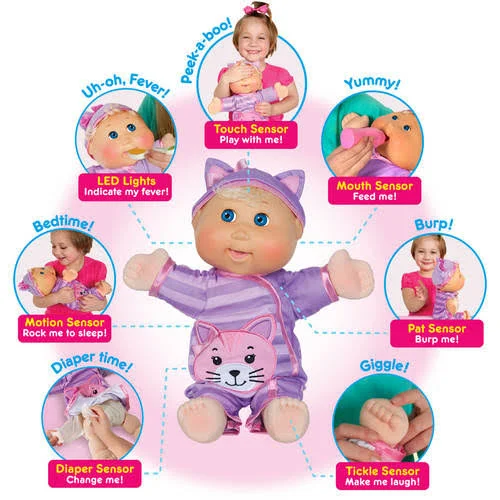 Cabbage Patch Kids 14x22 Baby So Real Doll - Dark Hair/Brown Eye Girl