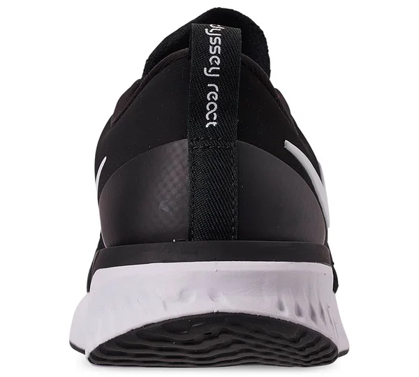 Nike Odyssey React 2 Flyknit Running Shoe Black/ White