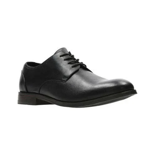 Clarks Men's Flow Plain - Black Leather Size: 10.5 M
