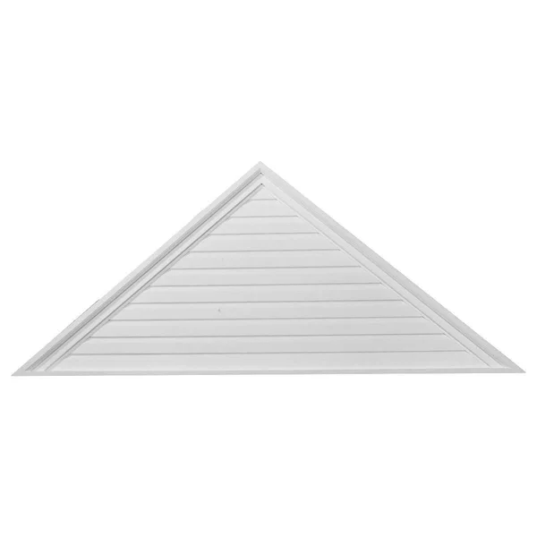 Ekena Millwork GVTR65X27D 65-inch W x 27-inch H x 2 1/4-Inch P Pitch 10/12 Triangle Gable Vent, Decorative