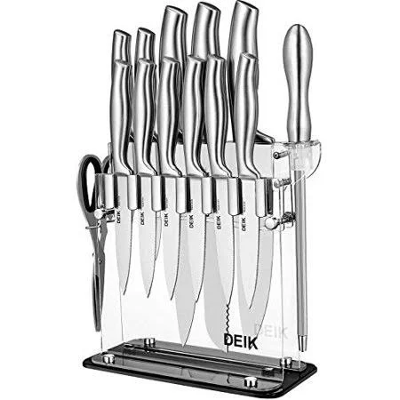 Deik 14 Pcs Knife Set, High Carbon Stainless Steel Kitchen Knife Set