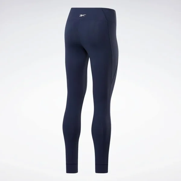 Reebok Women's Lux 2 Graphic Training Tights in Blue/Vector Navy Size X-Small - Polyester/Spandex/Jacquard