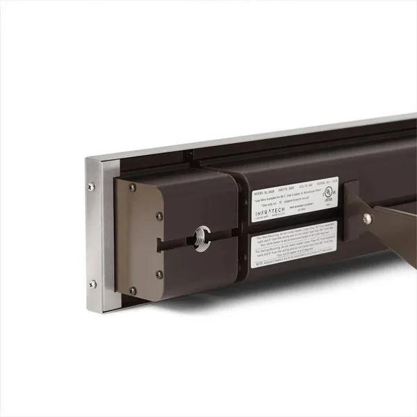 Infratech SL Series 42x22 Single Element 2400W Infrared Electric Heater Silver