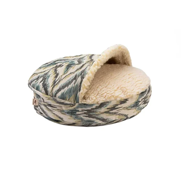 Snoozer Show Dog Collection Small Luxury Cozy Cave Bed - Tempest Indigo