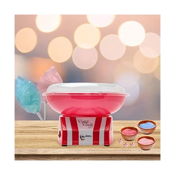 The Candery Cotton Candy Machine - Bright, Colorful Style- Makes Hard Candy, Sugar Free Candy, Sugar Floss, Homemade Sweets for