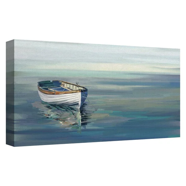 Masterpiece Art Gallery in The Moment Blue Lakeside by Studio Arts Canvas Art Print 27 inch x 54 inch