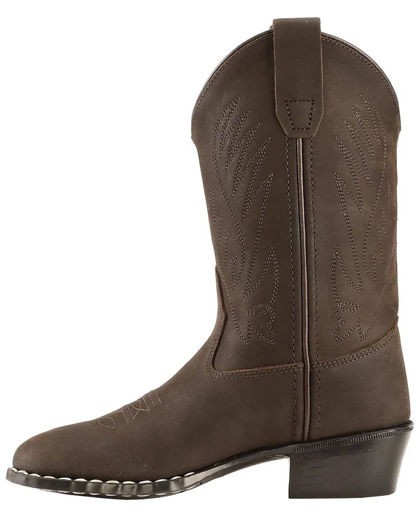 Old West Boys& Cowboy Boots - Round Toe