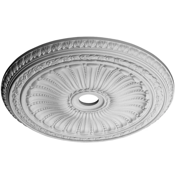 35 1/8x22OD x 4 7/8x22ID x 2 1/2x22P Viceroy Ceiling Medallion (Fits Canopies Up to 4 7/8x22) Ekena Millwork Finish: Painted Tur