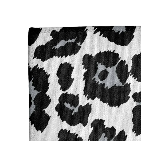 Oakland Football Leopard Print Area Rug - Silver/White/Black - 8' x 10'