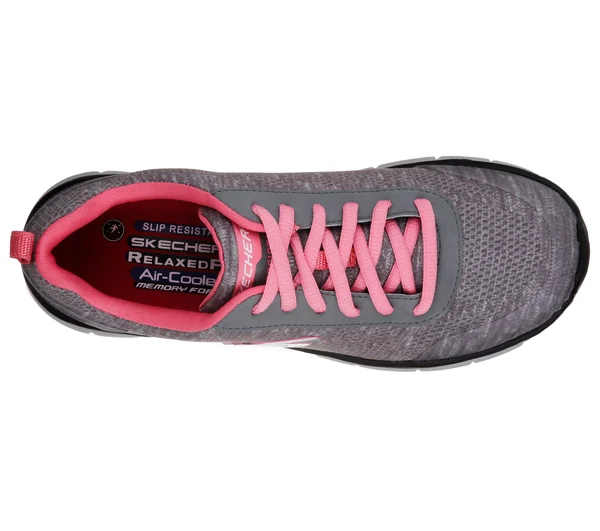 Skechers Work Comfort Flex SR - HC (Grey/Pink) Women's Shoes