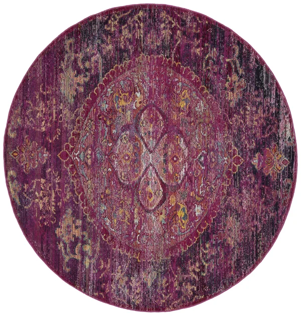 Safavieh Crystal CRS512S 2&2x22 x 9&0x22 Runner Fuchsia - Purple Area Rug