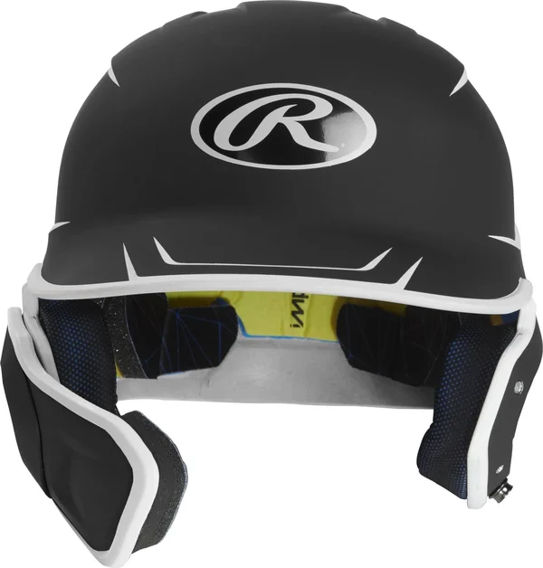 Rawlings Mach EXT 2 Tone Senior Batting Helmet - Matte Black/White
