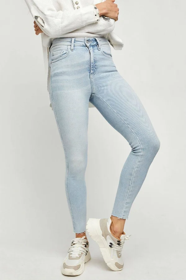 Free People Raw High Rise Jegging - Havanna Blue