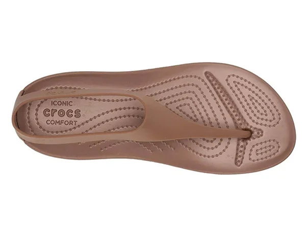 Crocs Serena Flip (Bronze/Bronze) Women's Sandals