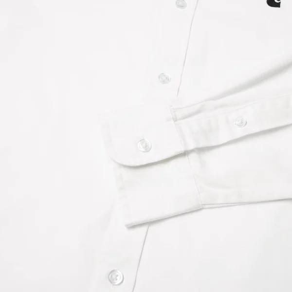 Carhartt WIP Madison Shirt White & Black - White & Black - Small - 100% Cotton - Men's