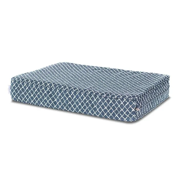 eLuxury Orthopedic Memory Foam Dog Bed, Large, Blue