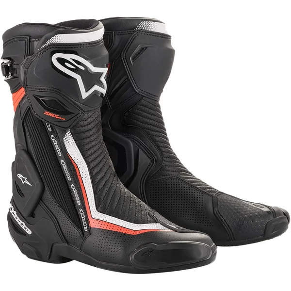 Alpinestars SMX Plus Vented Boots V2 - Black/White/Red - Size 39