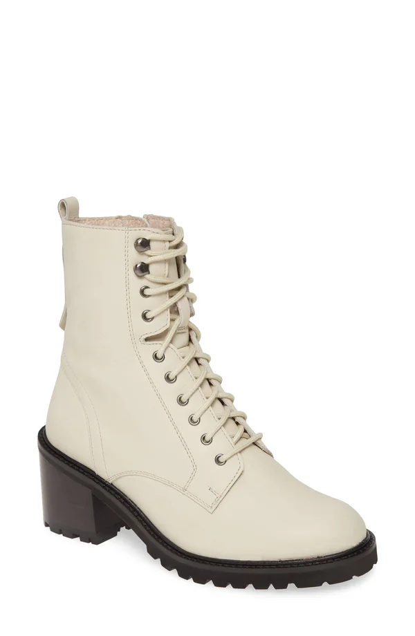 Women's Seychelles Irresistible Combat Boot - Size: 7, White