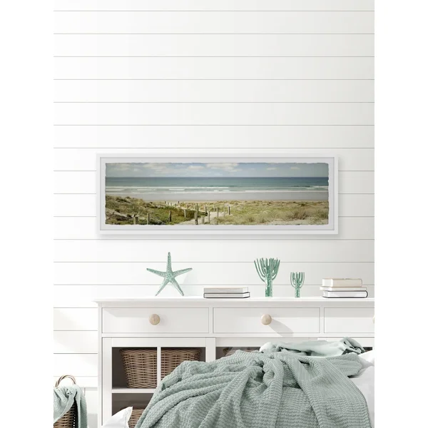 Marmont Hill A Distant View Framed Wall Art - Size: 15 inch x 45 inch