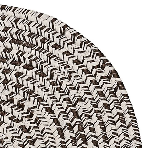 Colonial Mills 2& x 9& Denim Blue and Gray All Purpose Handcrafted Reversible Oval Outdoor Area Throw Rug Runner