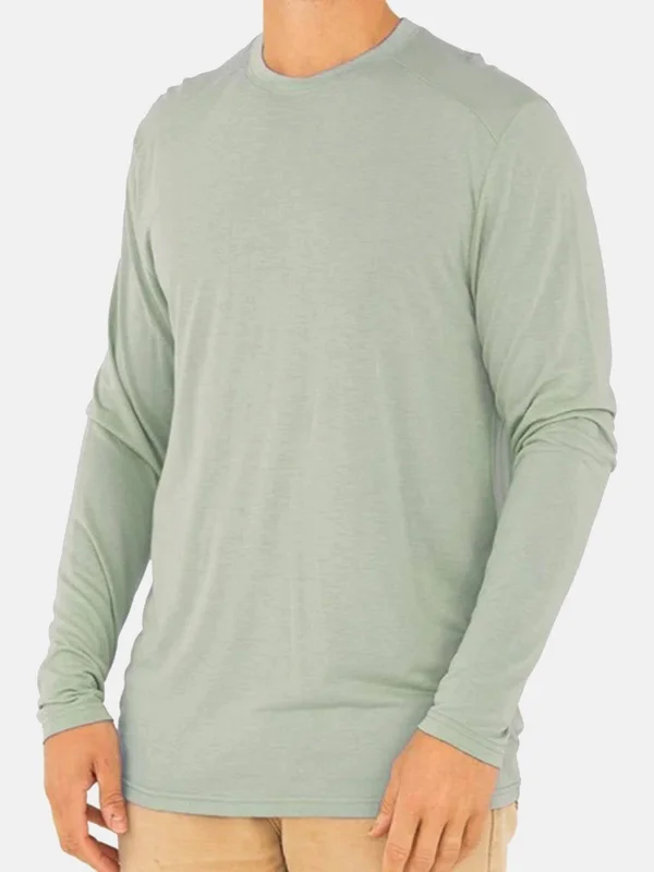 Free Fly Men's Bamboo Lightweight Long Sleeve Sea Glass, S