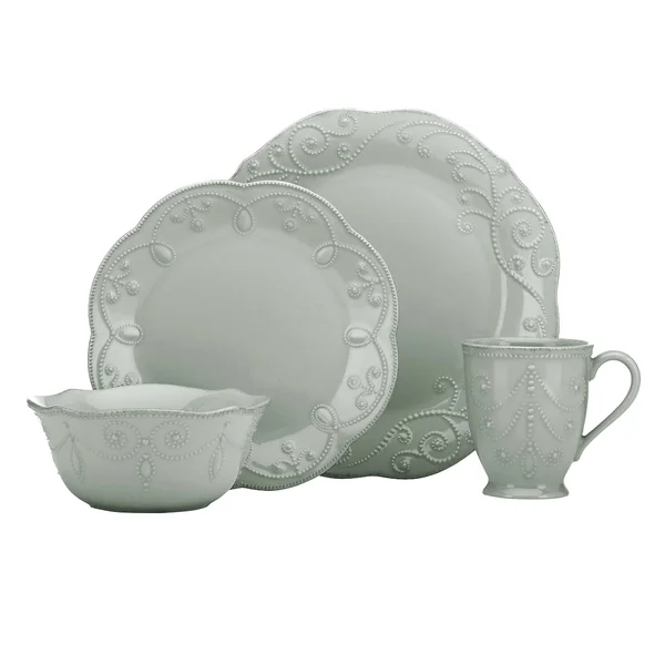 Lenox French Perle 4-Piece Place Setting in Grey