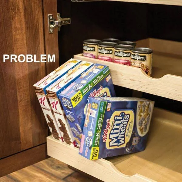 Century Components 5-Shelf 58 in. L x 1-1/4 in. W Maple Pilaster Kit for Pantry Cabinet Adjustable