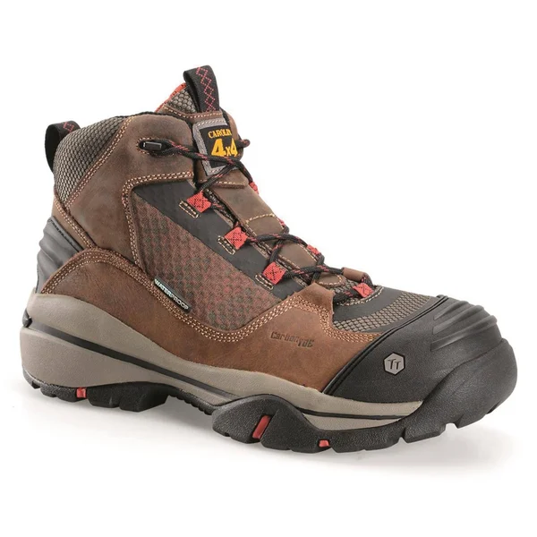 Carolina Men's CA4551 5x22 Waterproof Composite Toe 4x4 Hiker - Size: 14, Dark Brown Leather