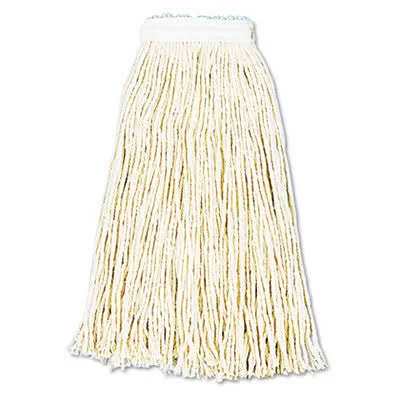 Premium Cut-End Wet Mop Heads, Cotton, 16-oz, White