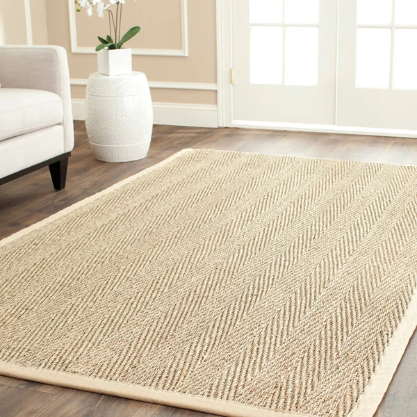 Natural Fiber Rug Natural Beige 5&x8& Safavieh
