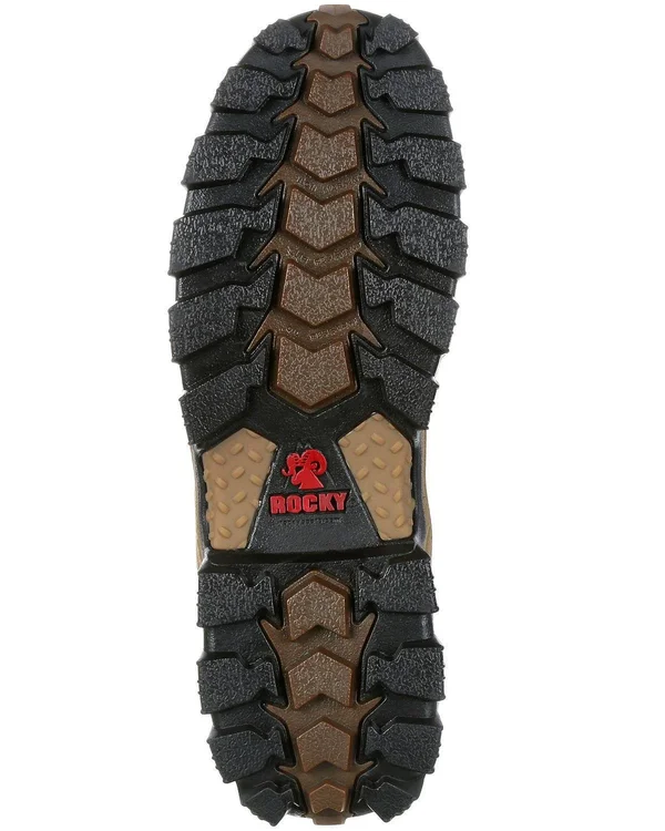 Rocky Men's AlphaForce Composite Toe Waterproof 600G Insulated Work Boot Brown