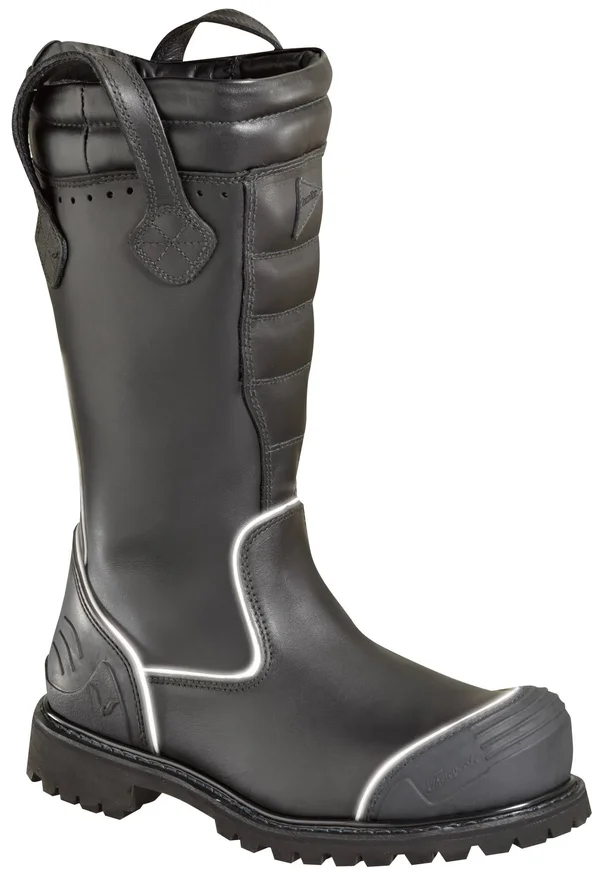 Thorogood 14x22 Power HV STRUCTURAL Bunker Boot - Black - 804-6369 7XW